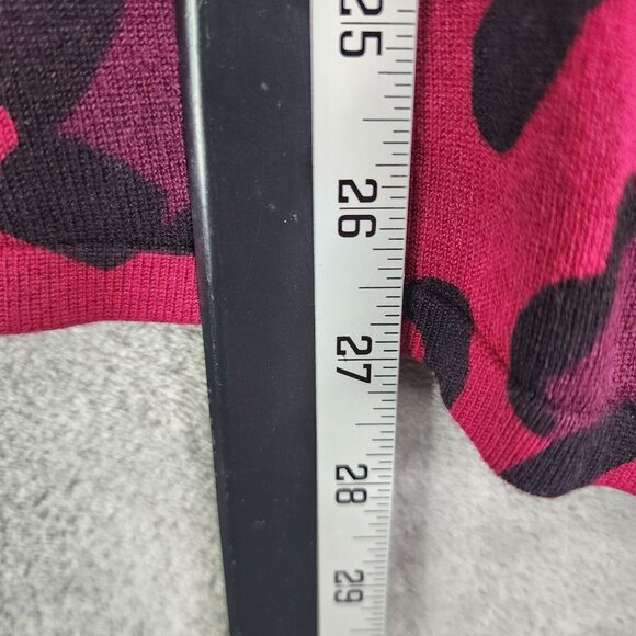 Womens Questions by Say What Pink & Black Tunic Top Shirt Cheeta Animal Print L - Picture 9 of 10